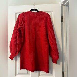 Show Me Your MuMu Red Sweater Dress